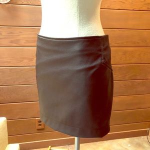 BCBGMAXAZRIA Black faux leather skirt